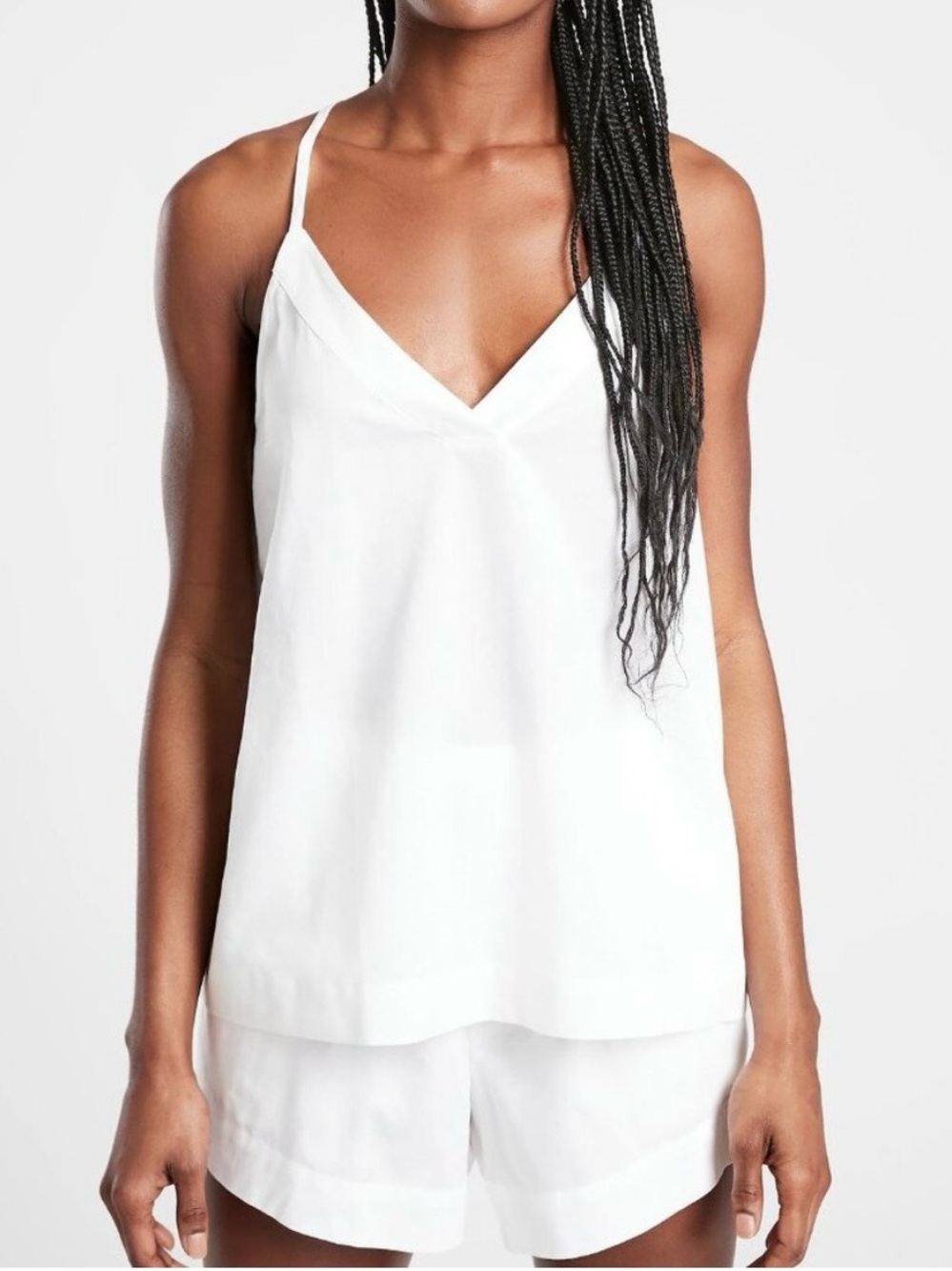 Athleta Cotton Dreams Sleep Cami in Bright White size medium